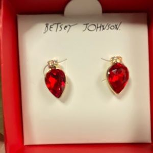 Betsey Johnson Christmas light earrings